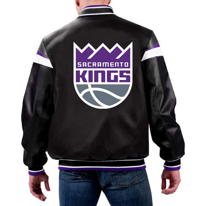 NBA Sacramento Kings Leather Jacket for Men and Women in USA