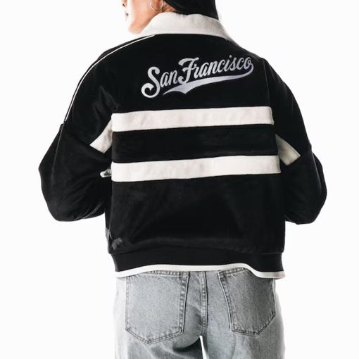 unisex corduroy jacket Giants logo MLB apparel

