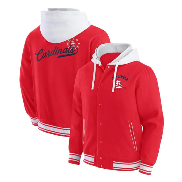 St. Louis Cardinals red cotton hooded jacket

