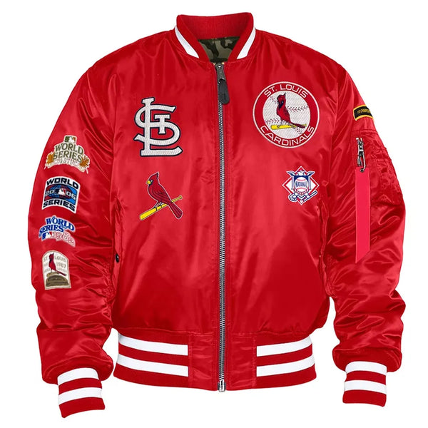 St. Louis Cardinals MA-1 red bomber jacket


