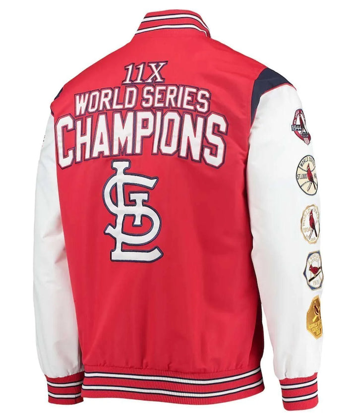 Complete game Cardinals satin varsity jacket

