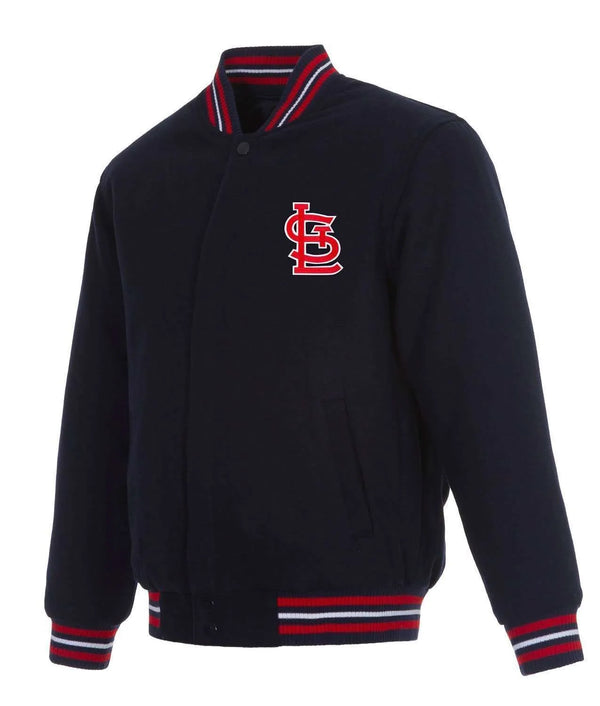 St. Louis Cardinals navy wool varsity jacket

