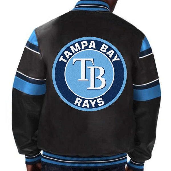 MLB Tampa Bay Rays Leather Jacket For Men and Women