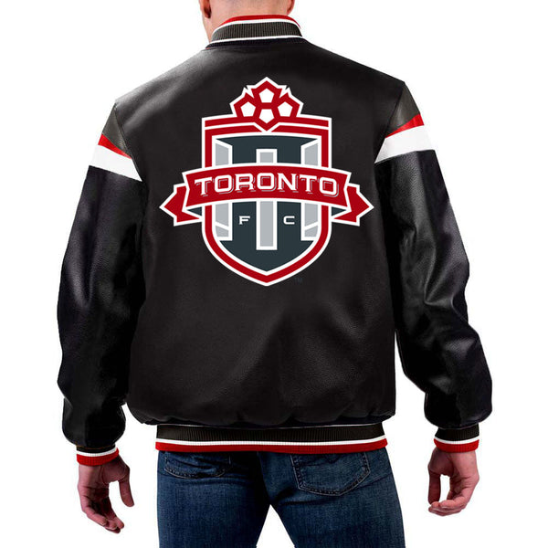 MLS Toronto FC leather jacket front view in USA