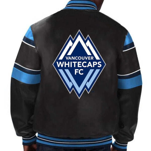 Stylish MLS Vancouver Whitecaps leather jacket for dedicated fans in USA