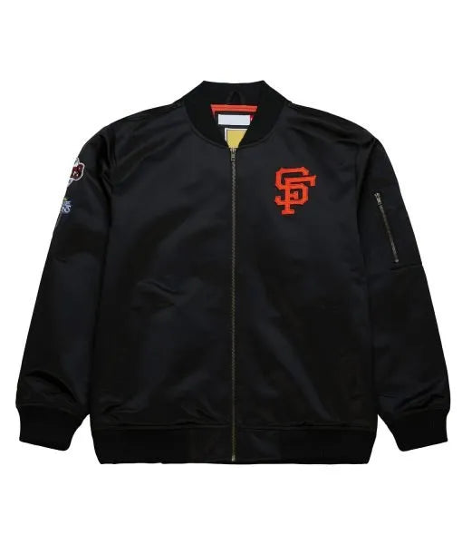 San Francisco Giants vintage satin bomber jacket

