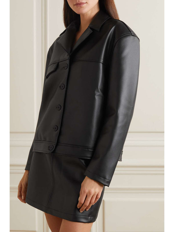 Buy Women Black leather jacket