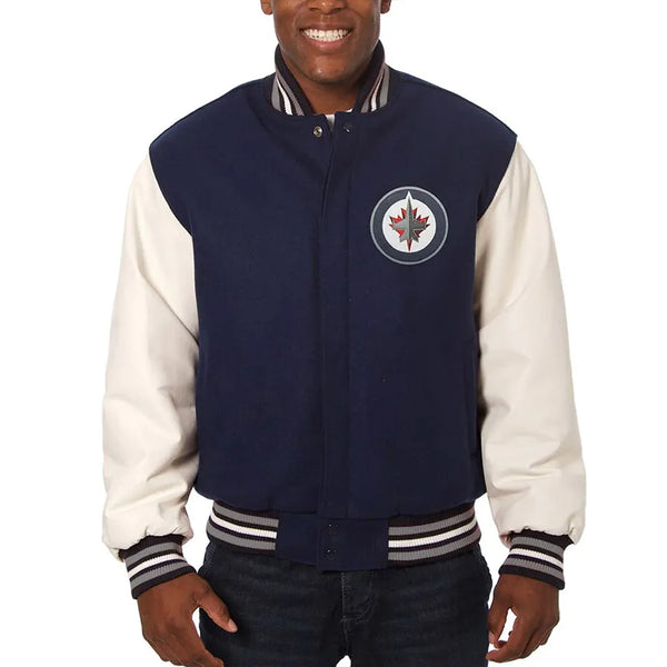 NHL Winnipeg Jets Wool Jacket Men and Women