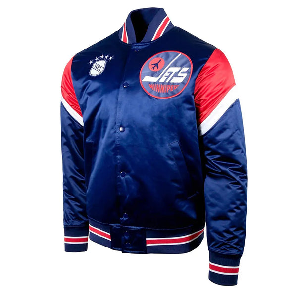 NHL Winnipeg Jets Satin Jacket Men and Women