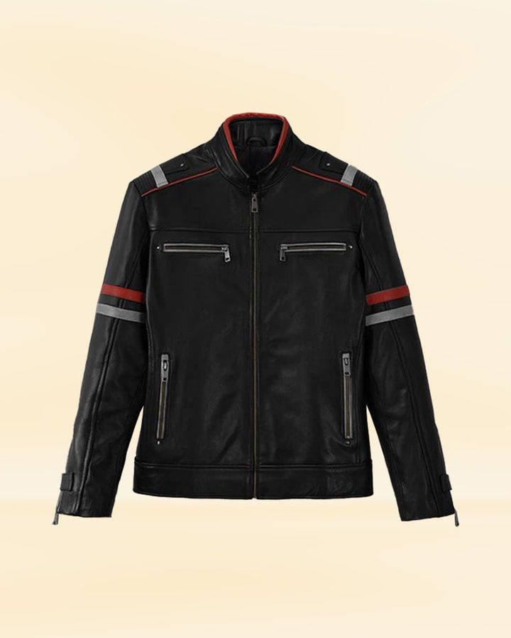 Anders Baasmo Christiansen Leather Jacket for Men's Fashion in USA market