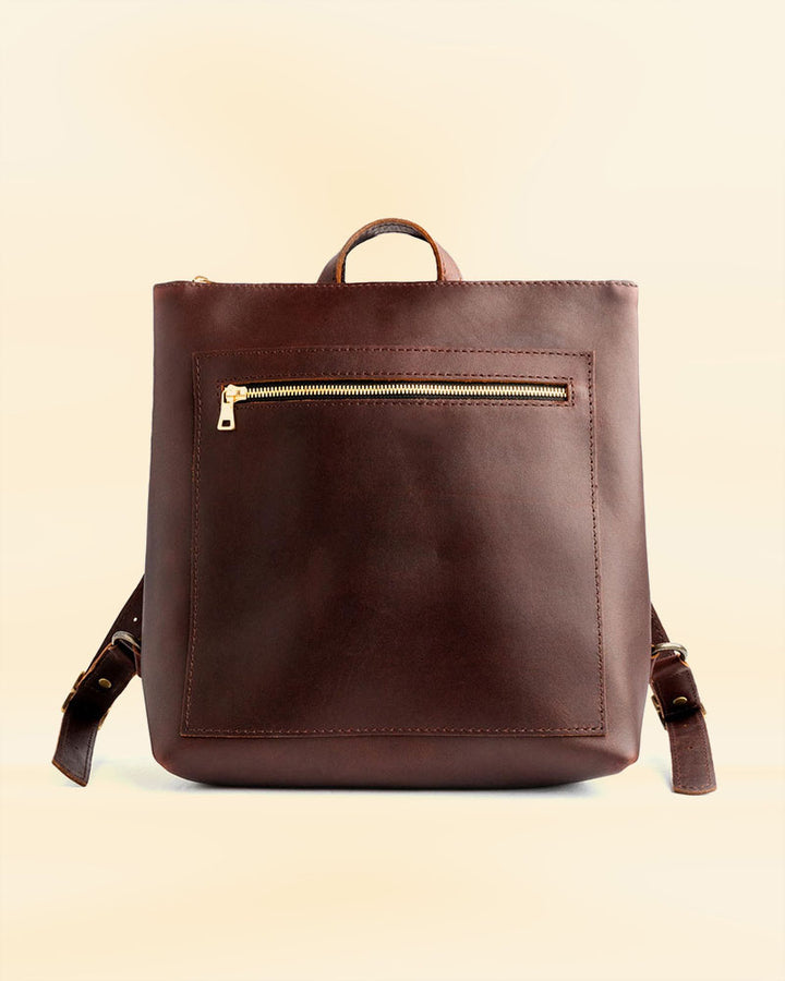 Elegant leather tote backpack perfect for everyday use
