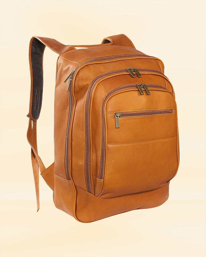 Stylish and durable leather backpack available for purchase in the USA