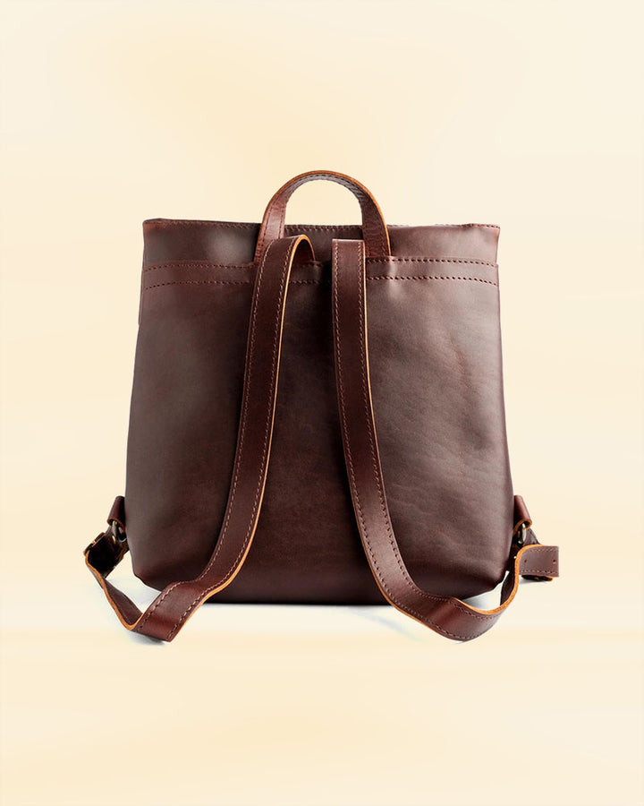 Stylish leather tote backpack for the modern woman