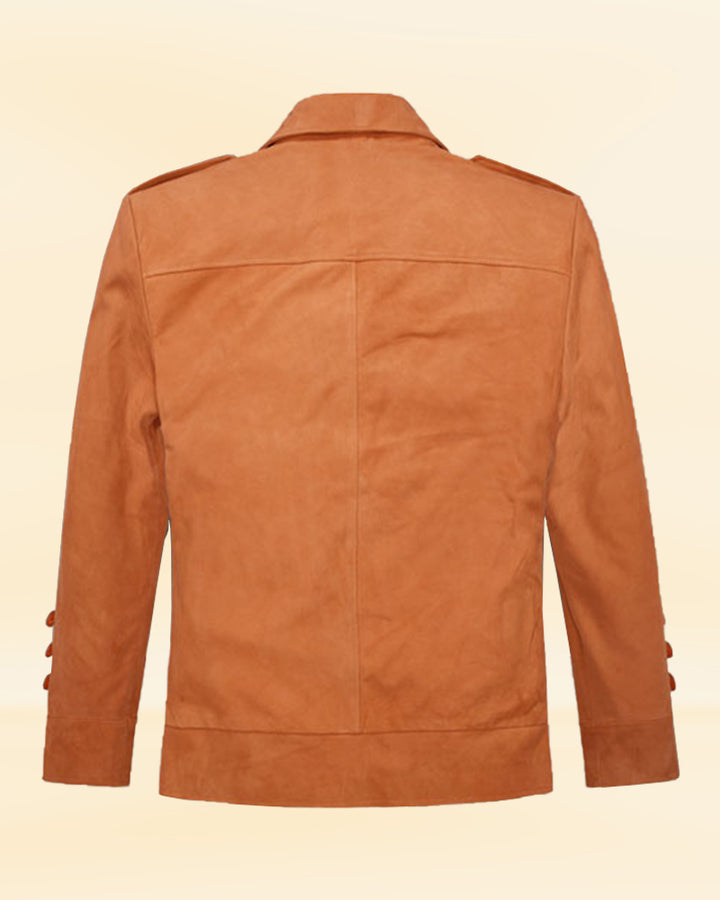 "Upgrade your wardrobe with a premium light brown leather jacket in USA"