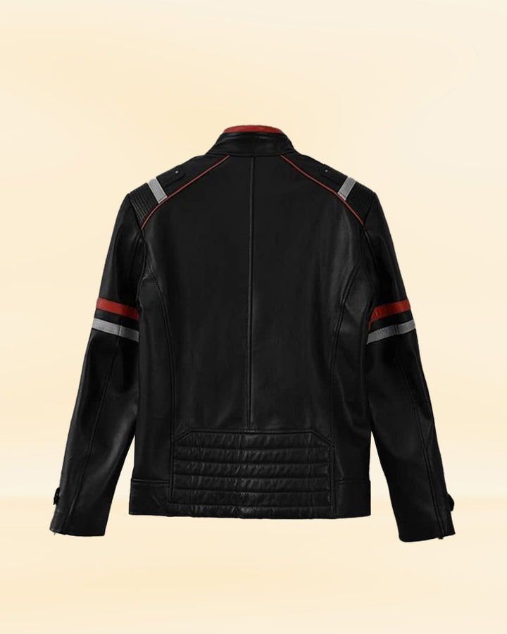 Leather Jacket Worn by Anders Baasmo Christiansen in Asphalt Burning in US market