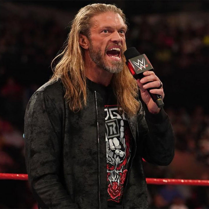 Edge Wrestling Leather Jacket in France style