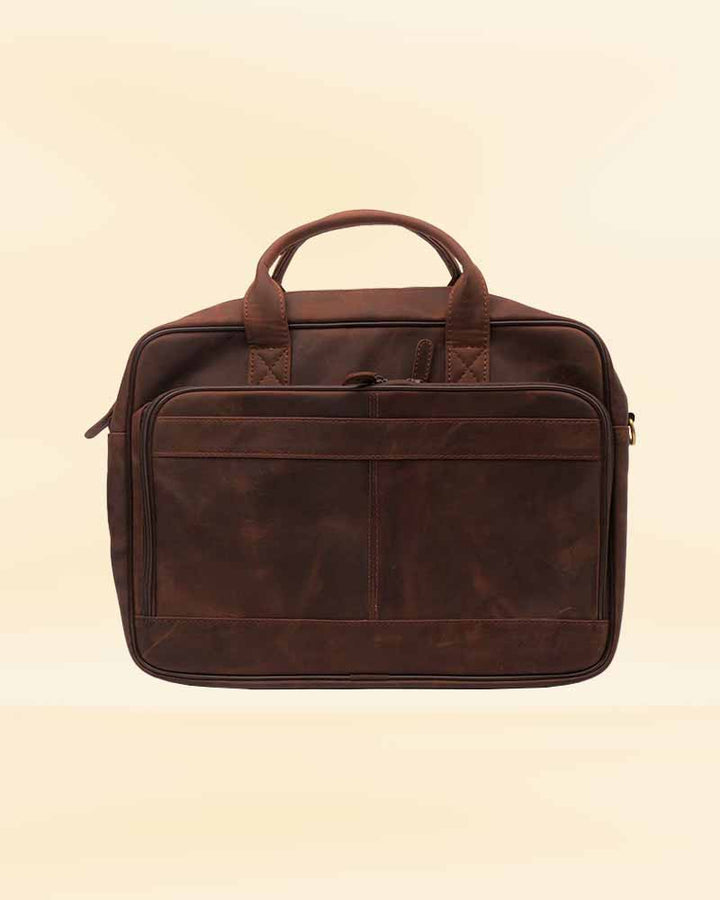 Genuine Leather Bag with Roomy Interior in usa