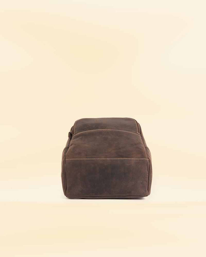 The perfect companion: Pricy Leather Backpack in nUS style