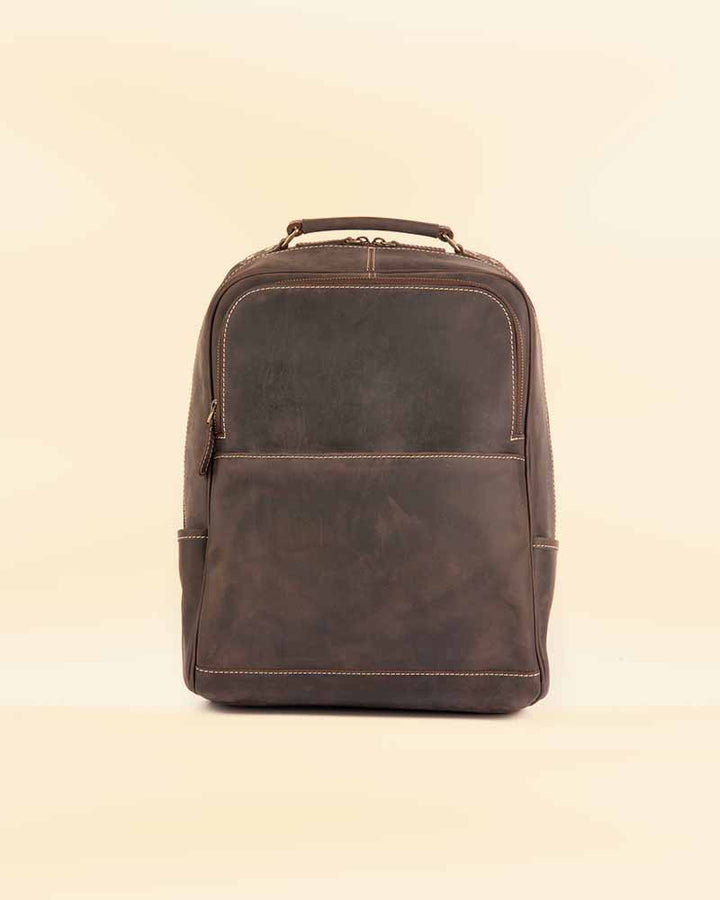 Stand out in style with the Pricy Leather Backpack in American style