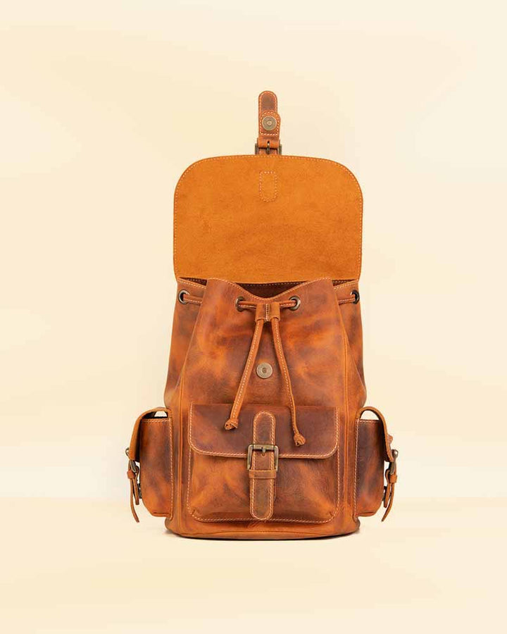 Fashion-forward Multi-Pocket Backpack in American style