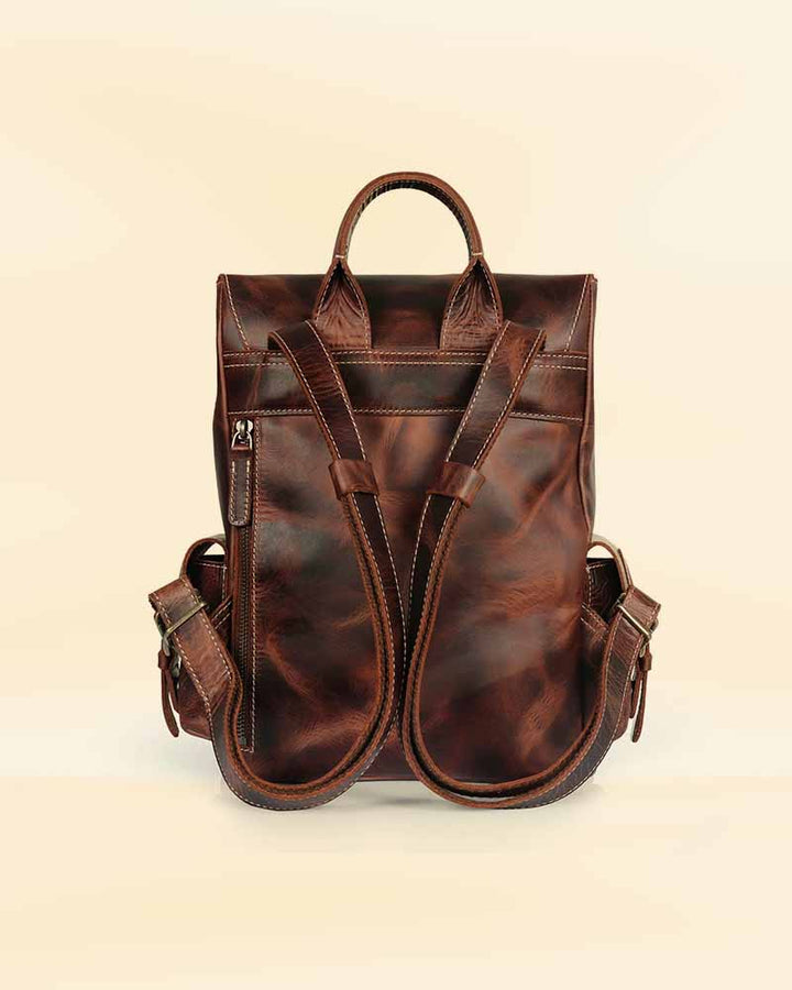 Luxurious and Elegant Leather Backpack in American style
