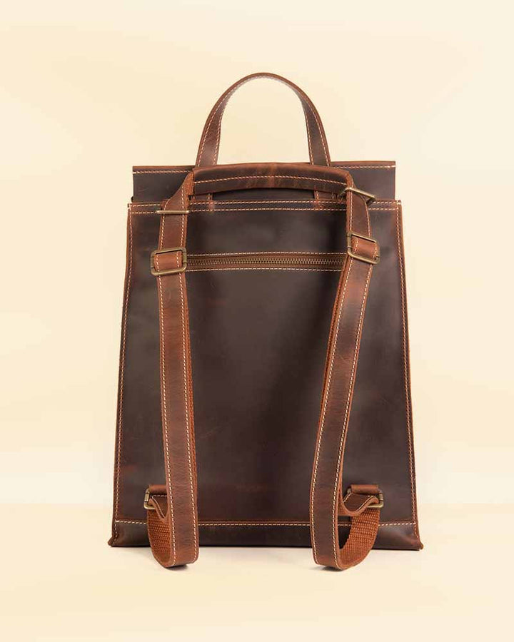 Luxurious slim leather backpack for the fashion-forward in USA market