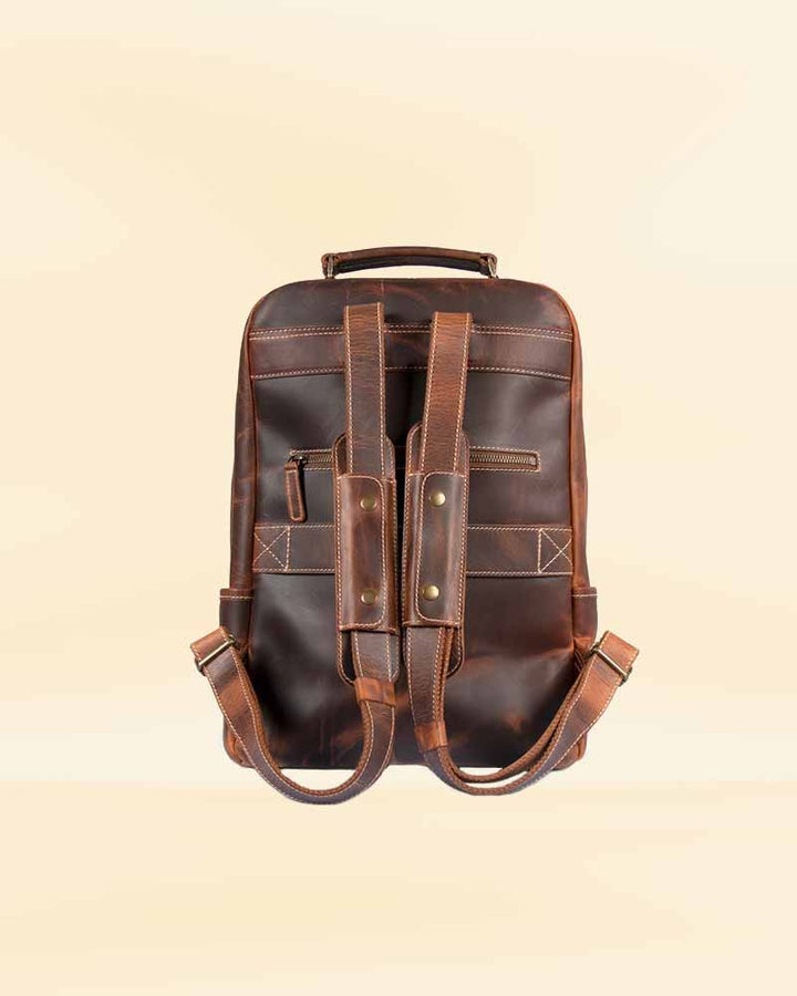 Elegant Pricy Leather Backpack with refined design in United state market