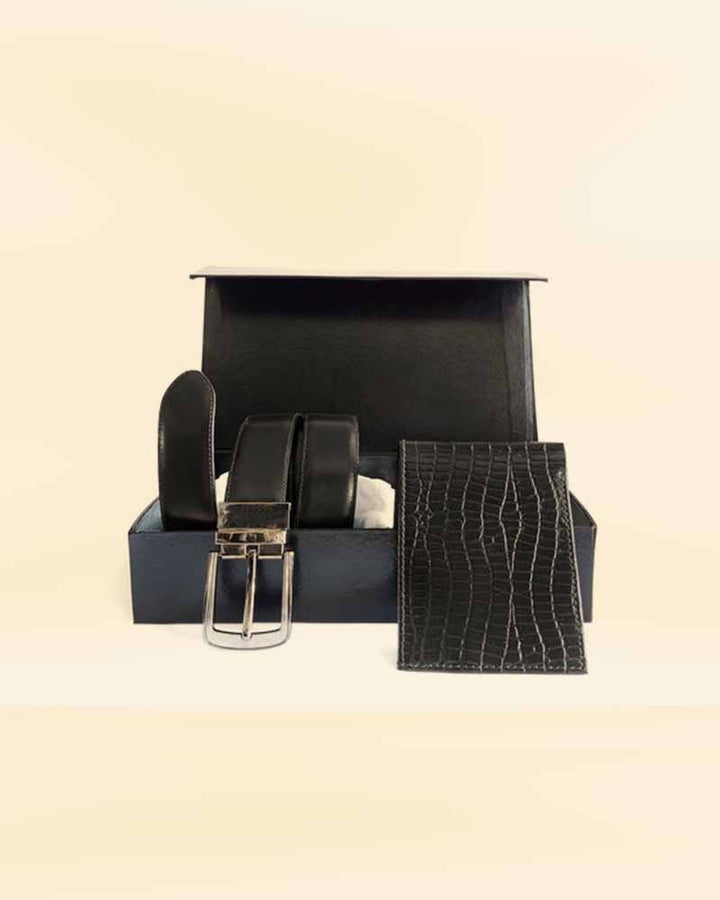 The Perfect Gift for the Fashion-Forward Man: Kordovan Wallet and Belt Combo American style
