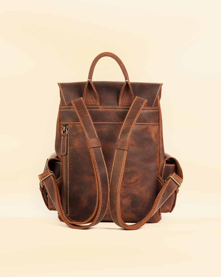 Exquisite Mini Leather Backpack in American style