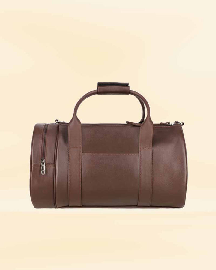 High-quality leather duffle bag in America