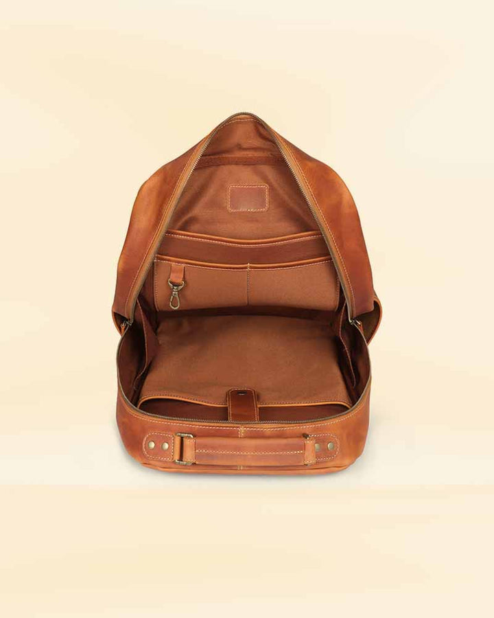 Sophisticated Pricy Leather Backpack for a polished look in American style