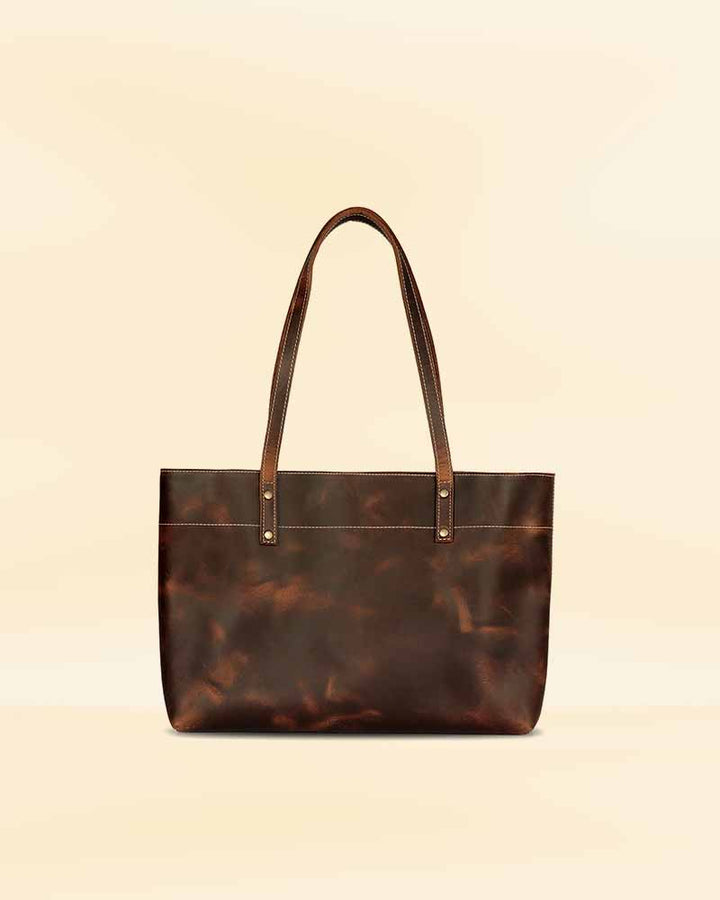 Classy Leather Tote Bag in German style
