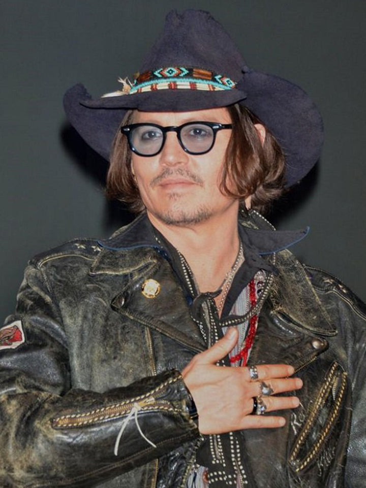 Vintage Johnny Depp Leather Jacket in USA market