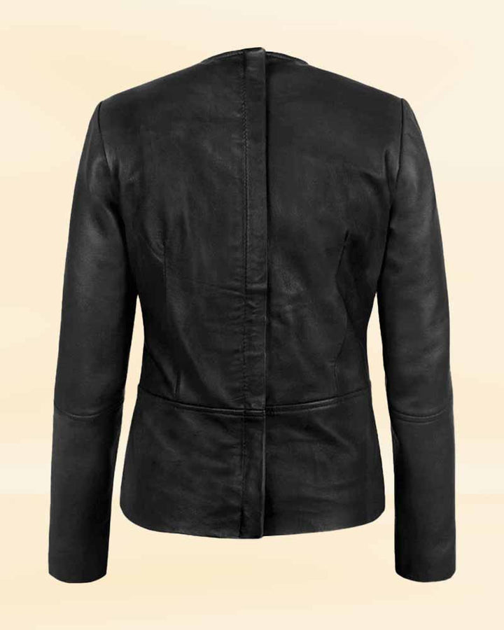 Add a touch of edge to your wardrobe with our leather top