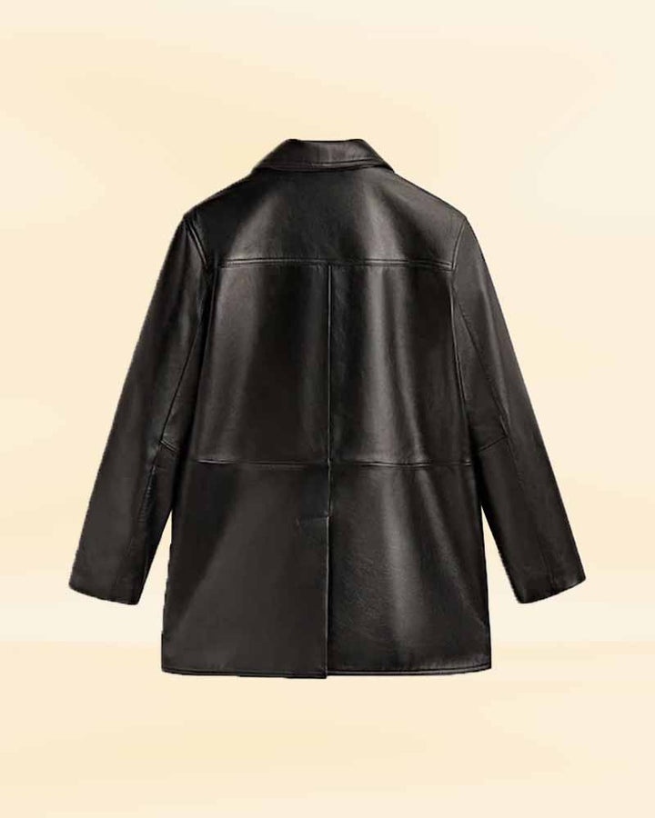 Classic Nappa leather blazer for timeless style