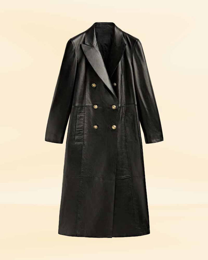 Women's Nappa Leather Trench Coat