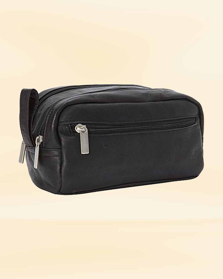 Spacious Leather Duffle Bag and Shaving Kit Combo for carrying all your essentials
