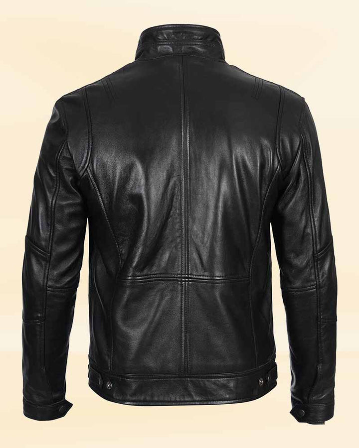 High-quality Men's Racer leather jacket for the discerning customer