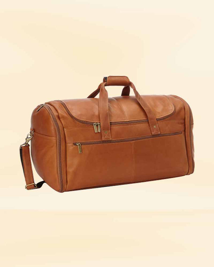 Leather Duffle Bag and Shaving Kit Combo for the man who values style and functionality