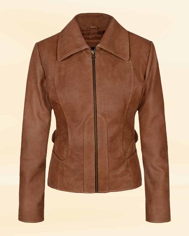 Get the Jennifer Lopez look with this stylish leather jacket from Gigli in American market