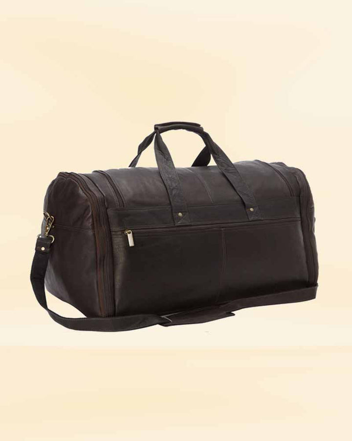 Stylish Leather Large Duffle Bag Shaving Kit Combo for the modern traveler