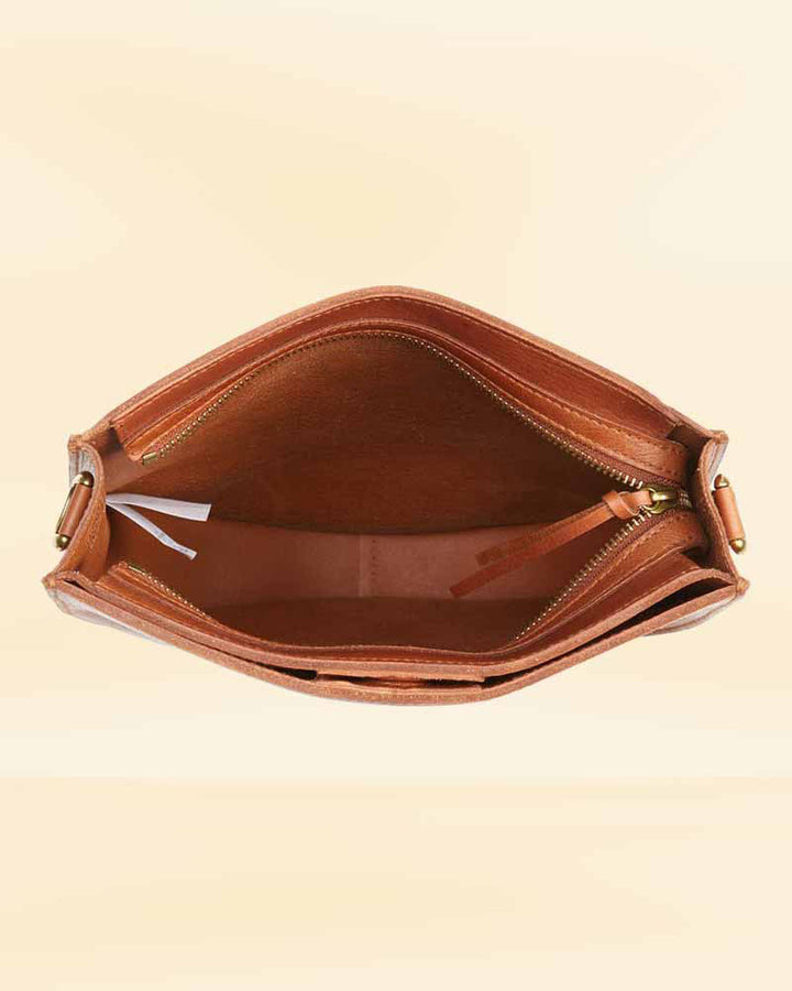 Premium leather saddle bags for women