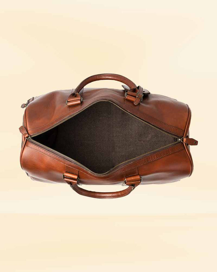 High-quality leather duffle bag for weekend getaways