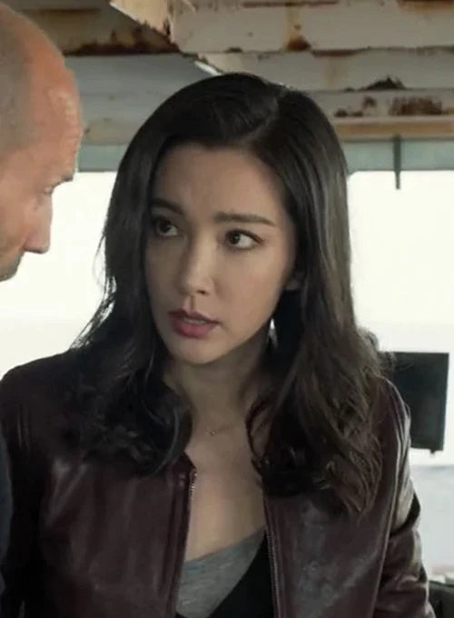 Edgy and Chic Leather Jacket Worn by Bingbing Li in German market