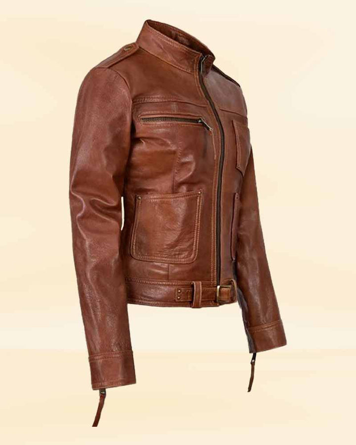 Sleek and sophisticated leather jacket