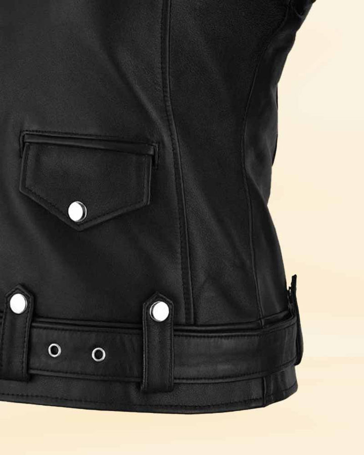 Chic and edgy Chic Rider leather jacket for women in USA
