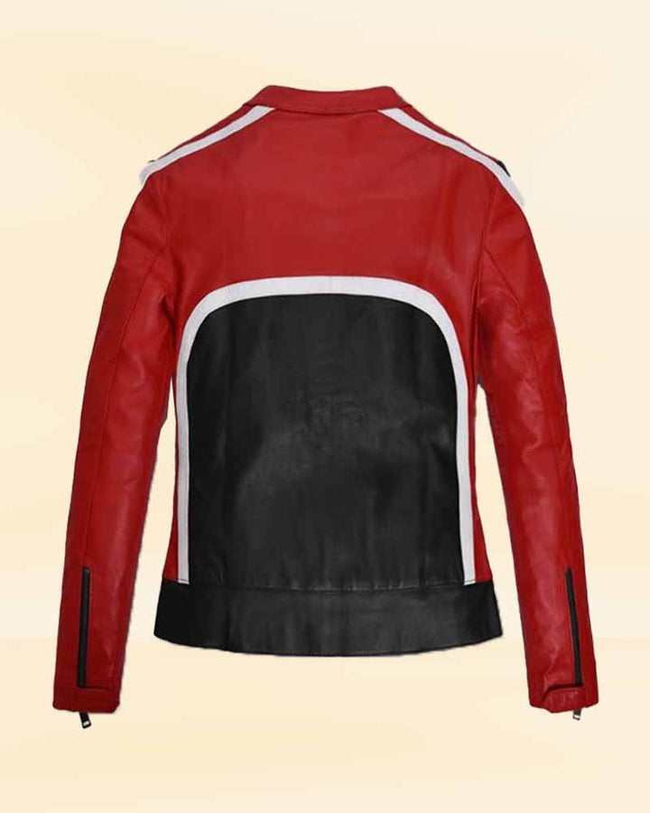 Upgrade your wardrobe with this stylish and iconic Tokyo leather jacket from Money Heist France style