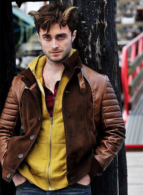 Get the edgy and bold look of Daniel Radcliffe with this IG Perish Horrns Decant leather jacket in USA market