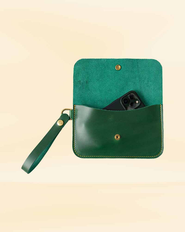 USA market exclusive green Cavalier wristlet clutch in usa