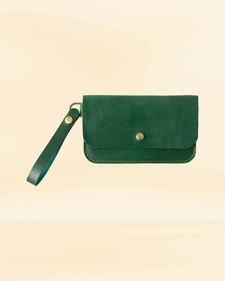 Green Cavalier wristlet clutch for casual use in usa